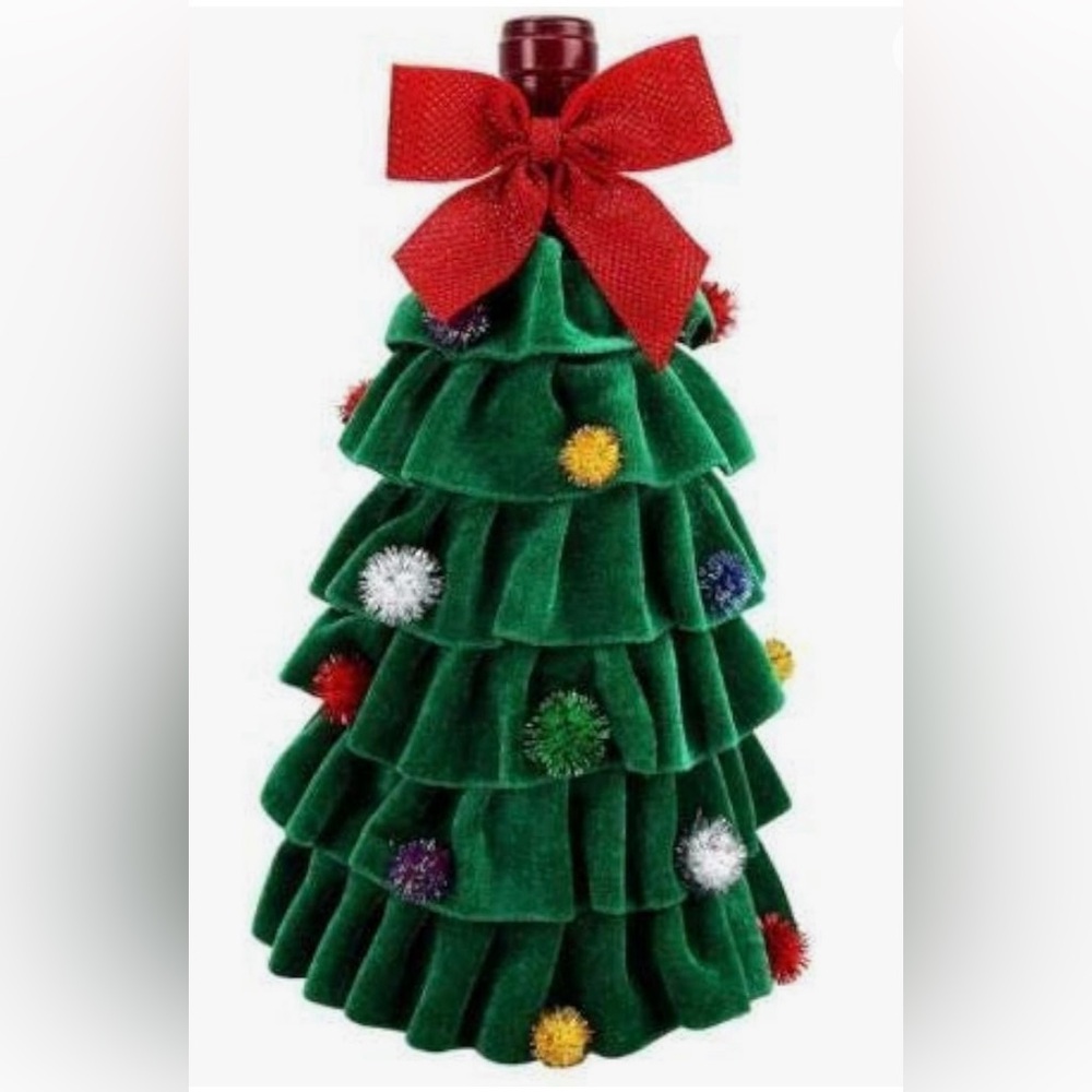 Christmas Tree Wine Bottle Cover